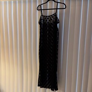 Anthropology Black Polka Dot Sheer Dress
Sz M